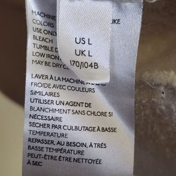 Free People Look Sharp Ivory Cowl Neck Sweater Size L - Picture 9 of 9